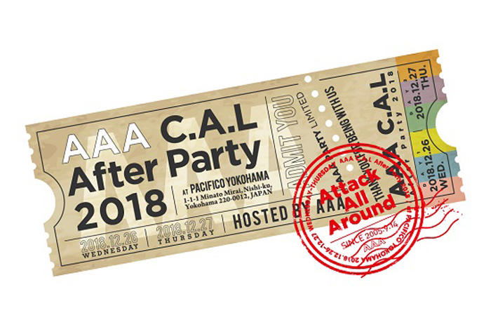 a トリプル エー a C A L After Party 18 グッズ ツリービレッジにて取扱決定 News テレビ局公式ショップ ツリー ビレッジ Tree Village